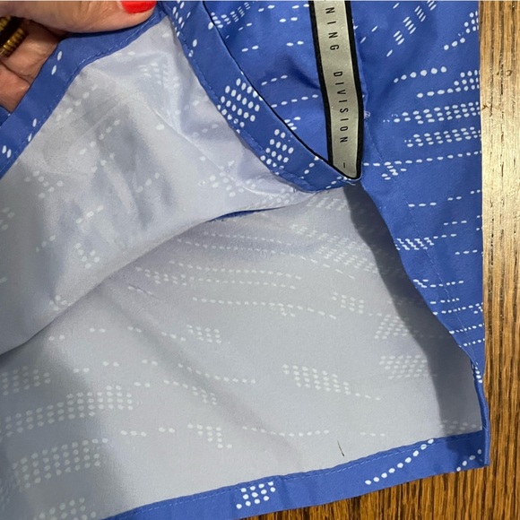 Nike Dri Fit Running Shorts Blue Lined Size Medium - Picture 9 of 12